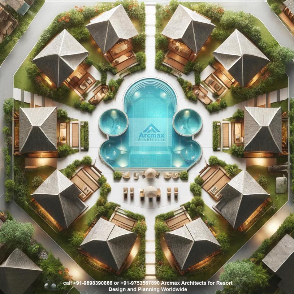 Image showcasing Luxurious Tropical Beachfront Resort Design by ArcMax Architects ...